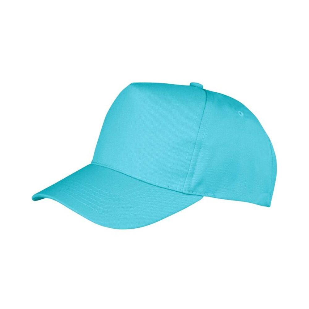 Result Unisex Core Boston 5 Panel Printers Baseball Cap (Pack of 2) / Aqua